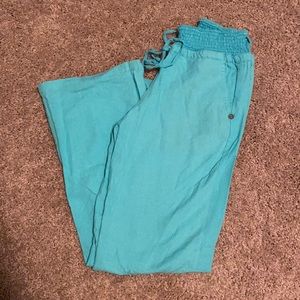 Teal Flared Pants